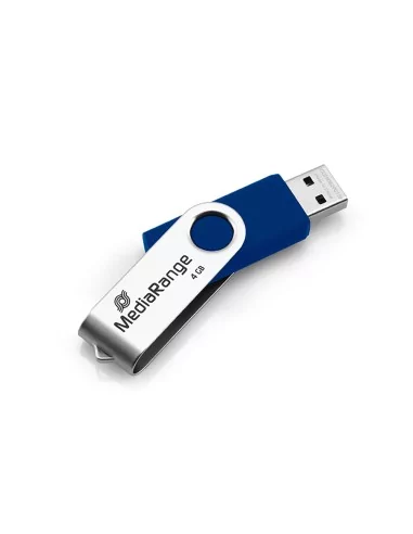Flash Drive MediaRange MR907 USB 2.0 4GB Blue/Silver ExtraNET
