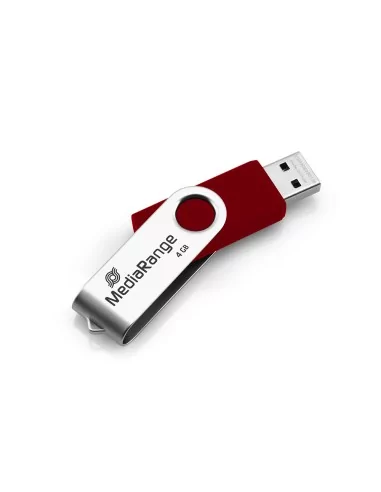 Flash Drive MediaRange MR907 USB 2.0 4GB Red/Silver ExtraNET