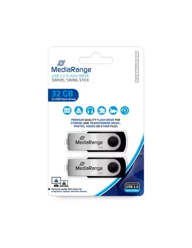 Flash Drive MediaRange MR911-2 USB 2.0 32GB Pack 2 ExtraNET