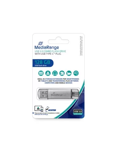 Flash Drive MediaRange MR938 USB 3.0 with USB Type-C 128GB ExtraNET