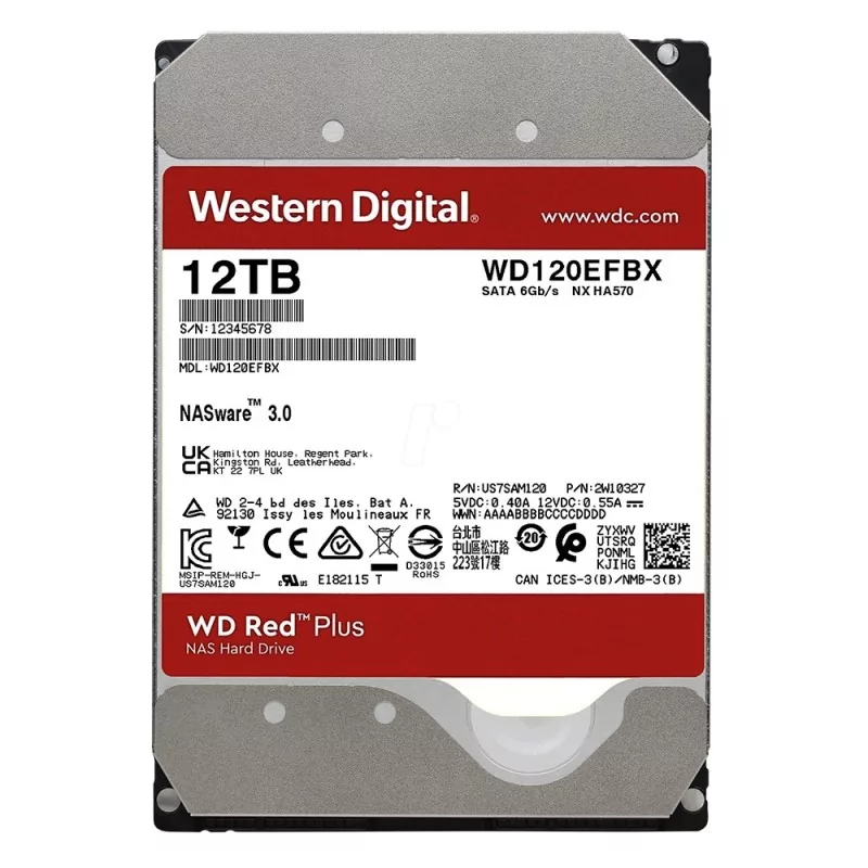 Western Digital 12TB Red Plus NAS CMR WD120EFBX ExtraNET
