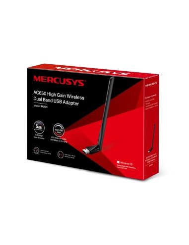 Mercusys AC650 High Gain Wireless Dual Band USB Adapter MU6H ExtraNET
