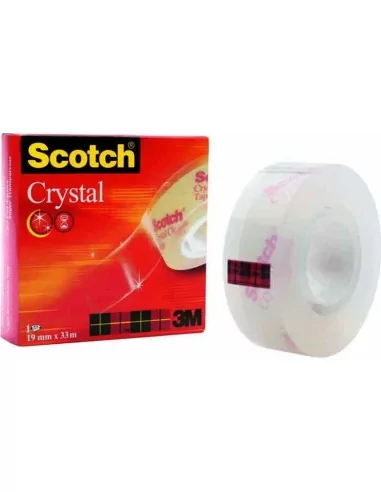 Σελοτέιπ 3Μ Scotch Crystal 600 19mmx33mt