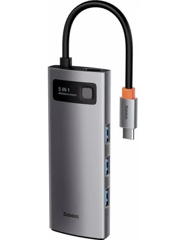 Docking Station Baseus Metal Gleam USB-C Silver CAHUB-CX0G