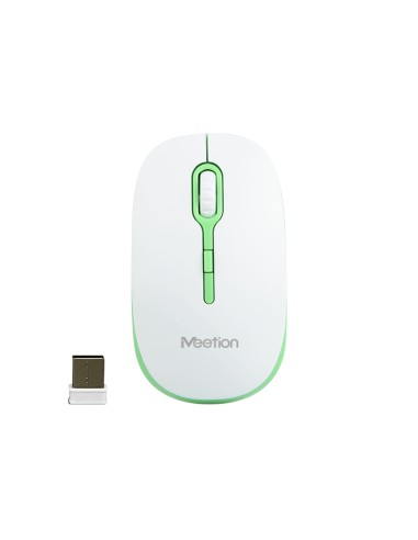 Ποντίκι Meetion R547 2.4G Wireless White/Green