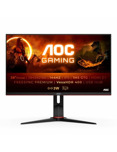 AOC 28" U28G2XU2/BK HDR Gaming Monitor
