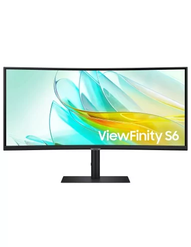 Samsung 34" ViewFinity S6 LS34C652VAUXEN Curved Monitor