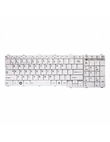 Keyboard for Toshiba Satellite C650, C655, L650, L655, L670 White Small Enter ExtraNET