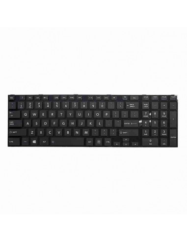 Keyboard for Toshiba Satellite C850, C870, L850 Black Small Enter with Frame ExtraNET