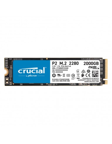 SSD Crucial 2TB P2 3D NAND NVME PCIe M.2 ExtraNET